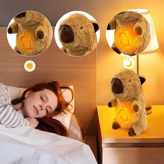 Capibara de Peluche con Sonido y Luz