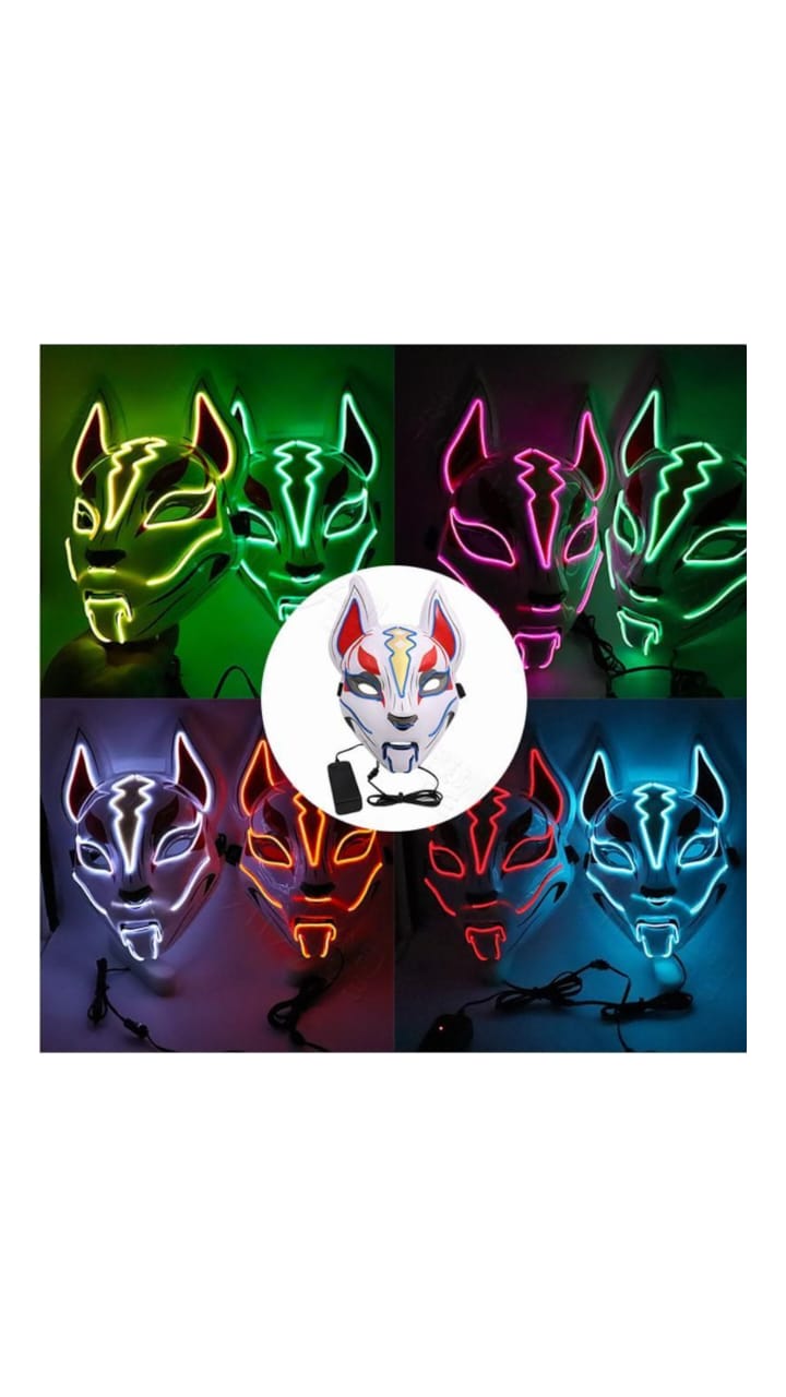 Máscara Luminosa Zorro Fantasma